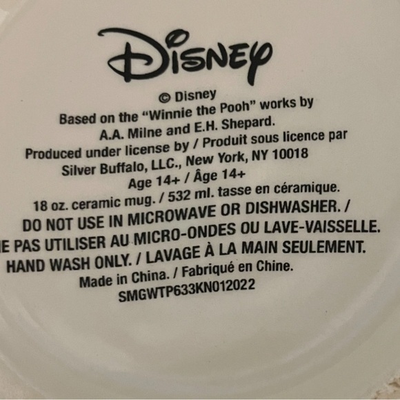 BN DISNEY WINNIE THE POOH HUNNY POT CERAMIC MUG WITH LID - Picture 10 of 10